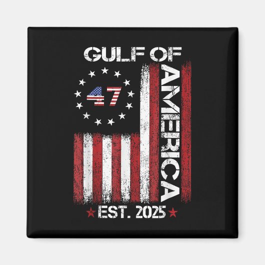 米国湾Est 2025 マグネット (正面)