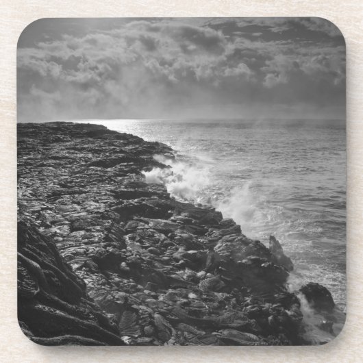 米国溶岩が日の出に海に流れ込む コースター (正面)