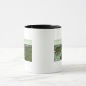 米国灯台のビュー マグカップ (中央)