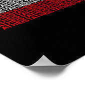 米国無神論者の米国国旗 ポスター (角)