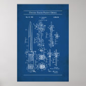 米国特許2728159号 - 銃剣 ポスター (正面)