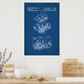 米国特許 – カセットプレーヤー ポスター (キッチン)