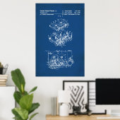 米国特許 – カセットプレーヤー ポスター (ホームオフィス)