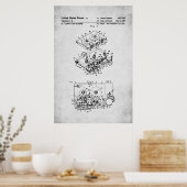 米国特許 – カセットプレーヤー ポスター (キッチン)