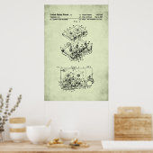 米国特許 – カセットプレーヤー ポスター (キッチン)