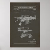 米国特許 - コルト自動小銃ポスター ポスター (正面)