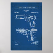 米国特許 – ブラウニングM1911 ポスター (正面)