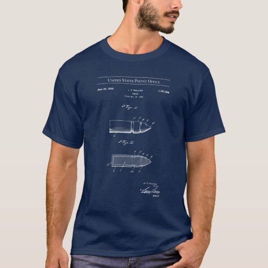 米国特許 - ブレット Tシャツ (正面)