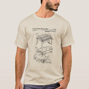 米国特許 - 電子ピアノ Tシャツ