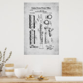 米国特許 – Clarinet ポスター (キッチン)