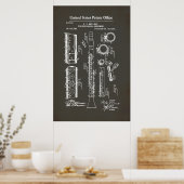 米国特許 – Clarinet ポスター (キッチン)