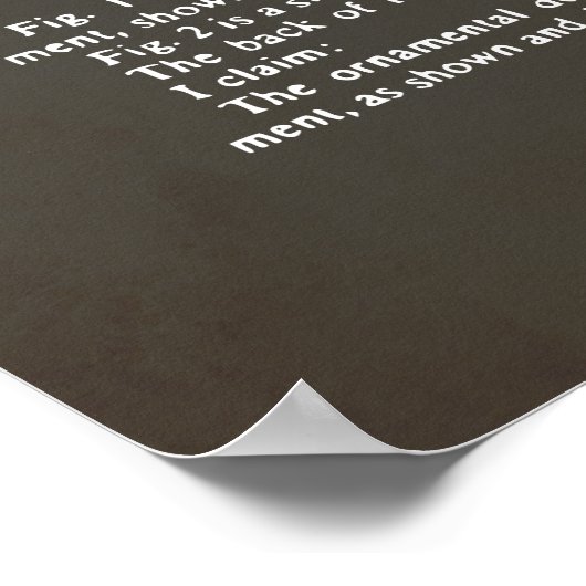 米国特許 – Gibson 飛んでいる V ポスター (角)