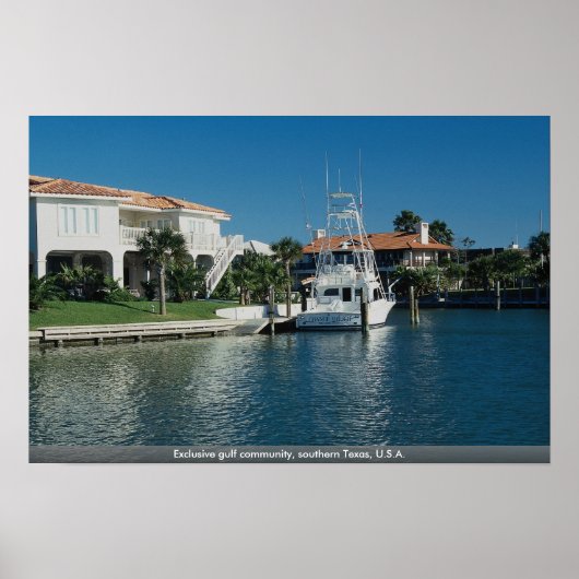 米国独占的南部テキサス州の湾岸地域 ポスター (正面)