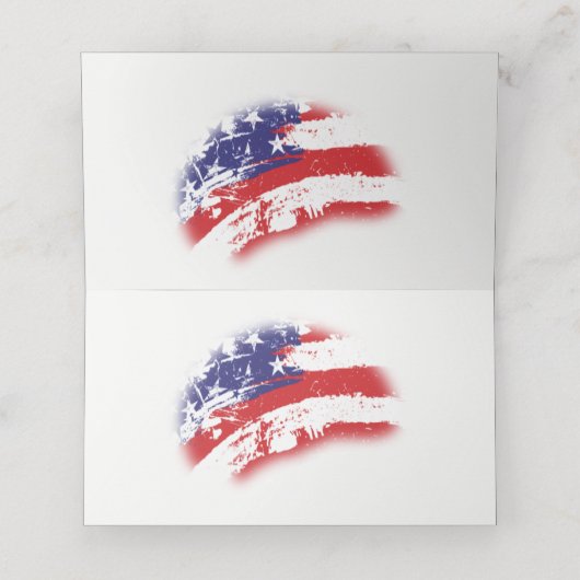 米国独立党議席の宣言 プレイスカード (内部開封)