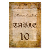 米国独立宣言アメージング・パーチメント テーブルナンバー (裏面)