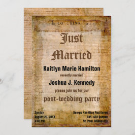 米国独立宣言アメージング・パーチメント 招待状