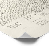 米国📜独立宣言 ポスター (角)