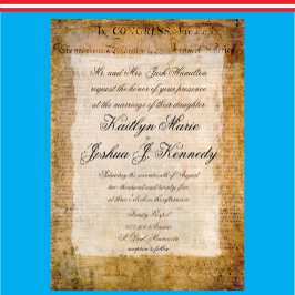 米国📜独立宣言 招待状