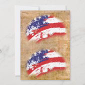 米国📜独立宣言 招待状 (裏面)