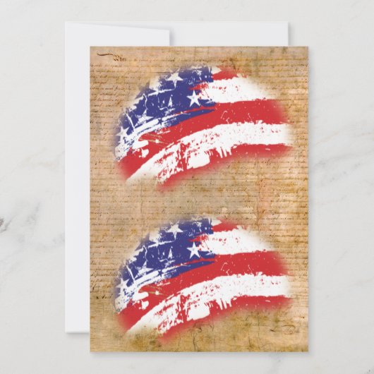 米国📜独立宣言 招待状 (裏面)