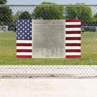 米国独立宣言 横断幕