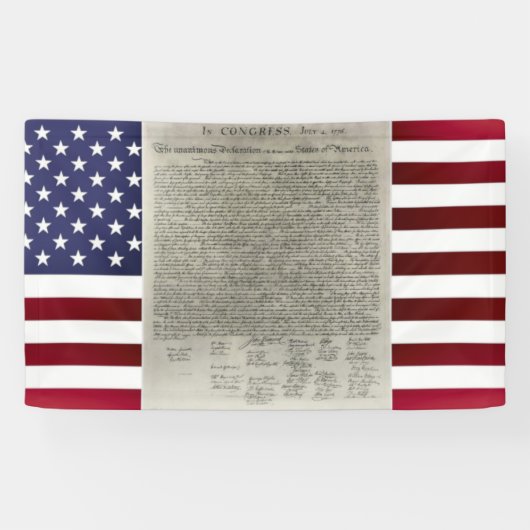 米国独立宣言 横断幕 (横)