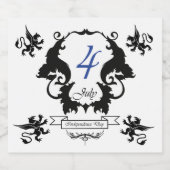 米国独立記念日のグリーティングカード ビールラベル (シングルラベル)