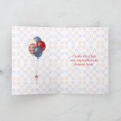 米国独立記念日カードアンクルサムの帽子、スターズ カード (内部)