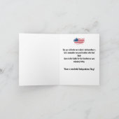 米国独立記念日7月4日カード シーズンカード (内部)