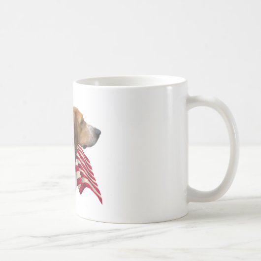 米国猟犬の国旗 コーヒーマグカップ (右)