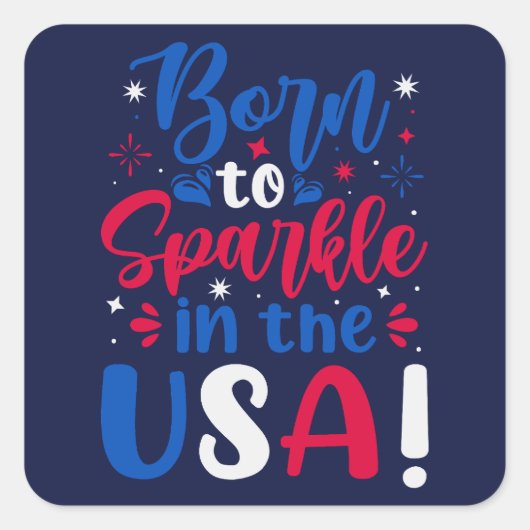 米国生まれで輝きに スクエアシール (正面)