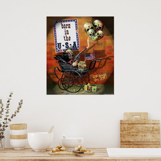 米国生まれで ポスター (キッチン)