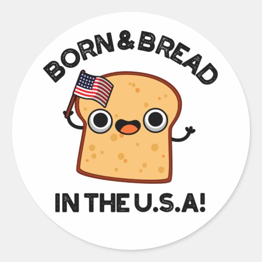 米国生まれのパンと食べおもしろい物 ラウンドシール (正面)