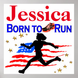 米国生まれのポス走パーソナライズされたター ポスター