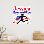 米国生まれのポス走パーソナライズされたター ポスター (キッチン)