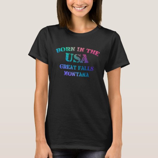 米国生まれの秋でモンタ素晴らしナ動揺して・ロー Tシャツ (正面)