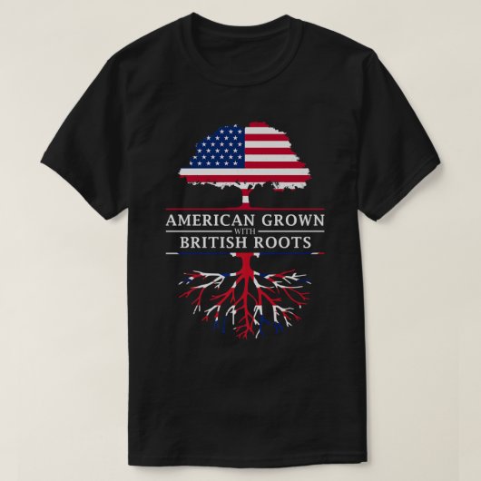 米国産イギリス根イギリス組合ジャック  Tシャツ (デザイン正面)