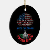 米国産イタリアンルーツ米国国旗ベネズエラ セラミックオーナメント (右)