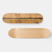 米国産ストライプ工業用木材 スケートボード (横)