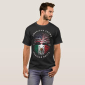 米国産メキシコルーツメキシコ国旗 Tシャツ (正面フル)