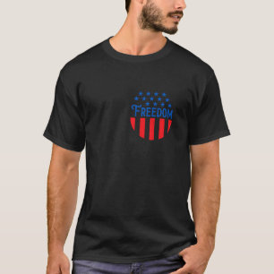 米国男性への女性と子供が米国を代表する国旗 Tシャツ