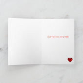 米国砂漠砂迷彩柄バレンタインデー シーズンカード (内部)