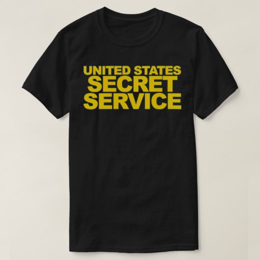 米国秘密警察法執行機関 Tシャツ (デザイン正面)