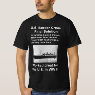 米国移民ホワイト Tシャツ