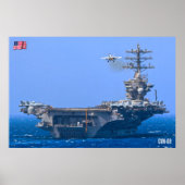 米国空母 – CVN-68 ポスター (正面)