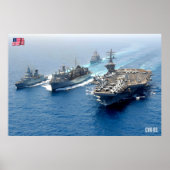 米国空母 – CVN-69 ポスター (正面)