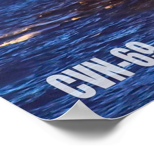 米国空母 – CVN-69 ポスター (角)