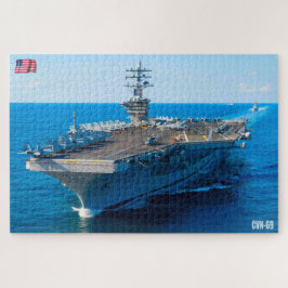 米国空母 – CVN 69 （20x30インチ） ジグソーパズル