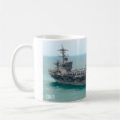 米国空母 – CVN-71マグカップ コーヒーマグカップ (左)