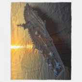 米国空母 – CVN 71 フリースブランケット (正面)